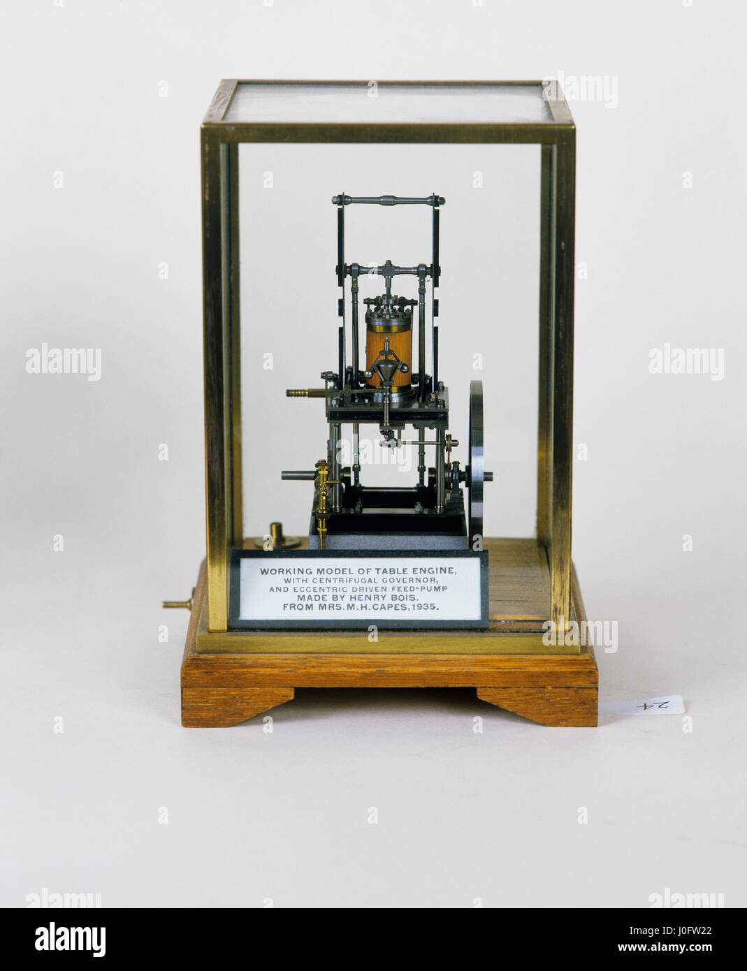 Tabella Marine Engine ST2 con regolatore centrifugo ed eccentrico azionato feed-pompa Foto Stock