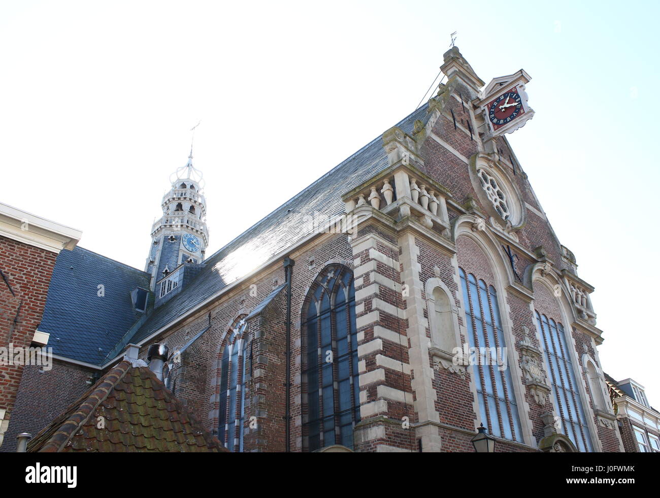 Xv secolo Oosterkerk Sint-Antoniuskerk o nel centro della città di Hoorn, North Holland, Paesi Bassi Foto Stock