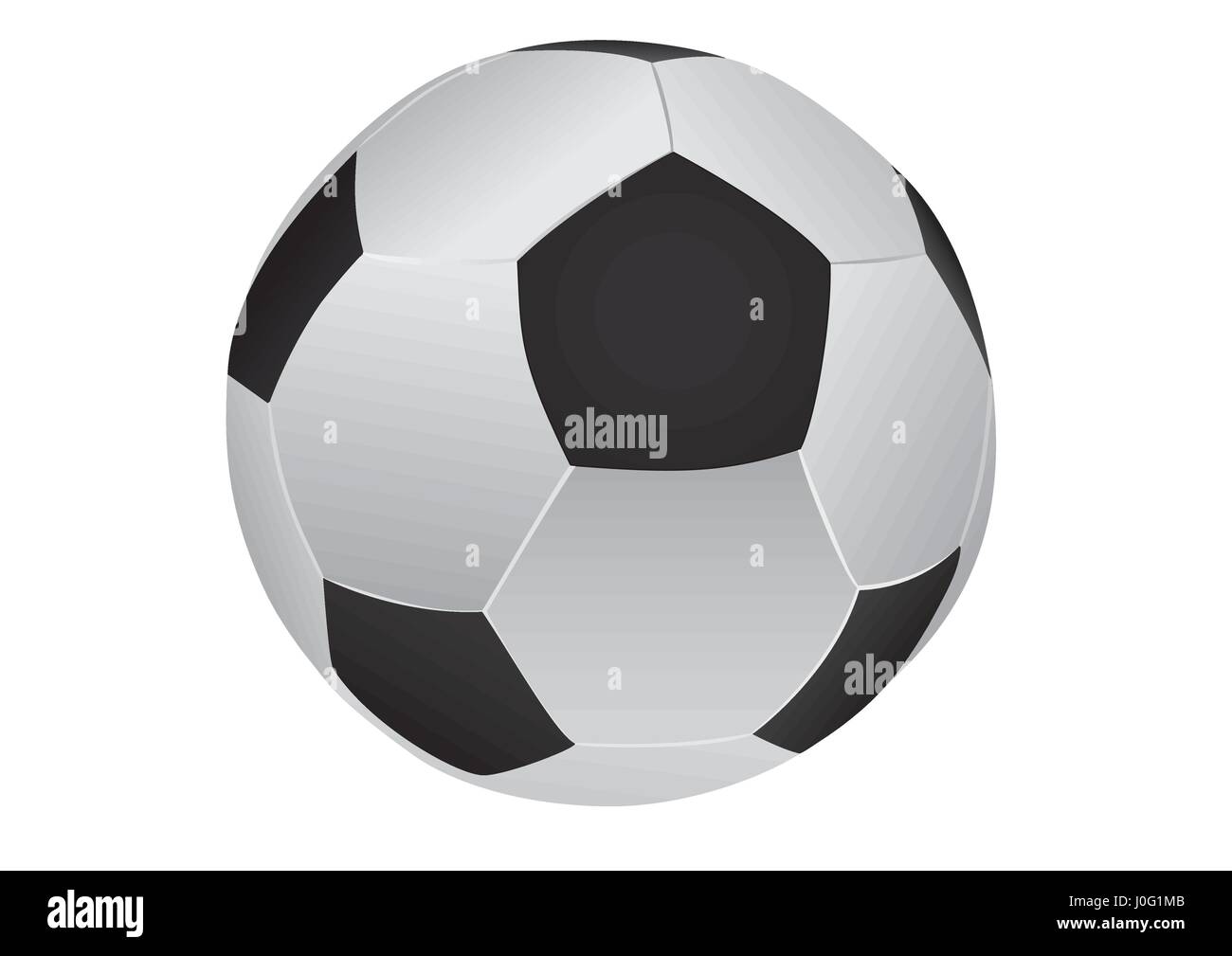 Disegno Di Un Pallone Da Calcio Su Sfondo Bianco