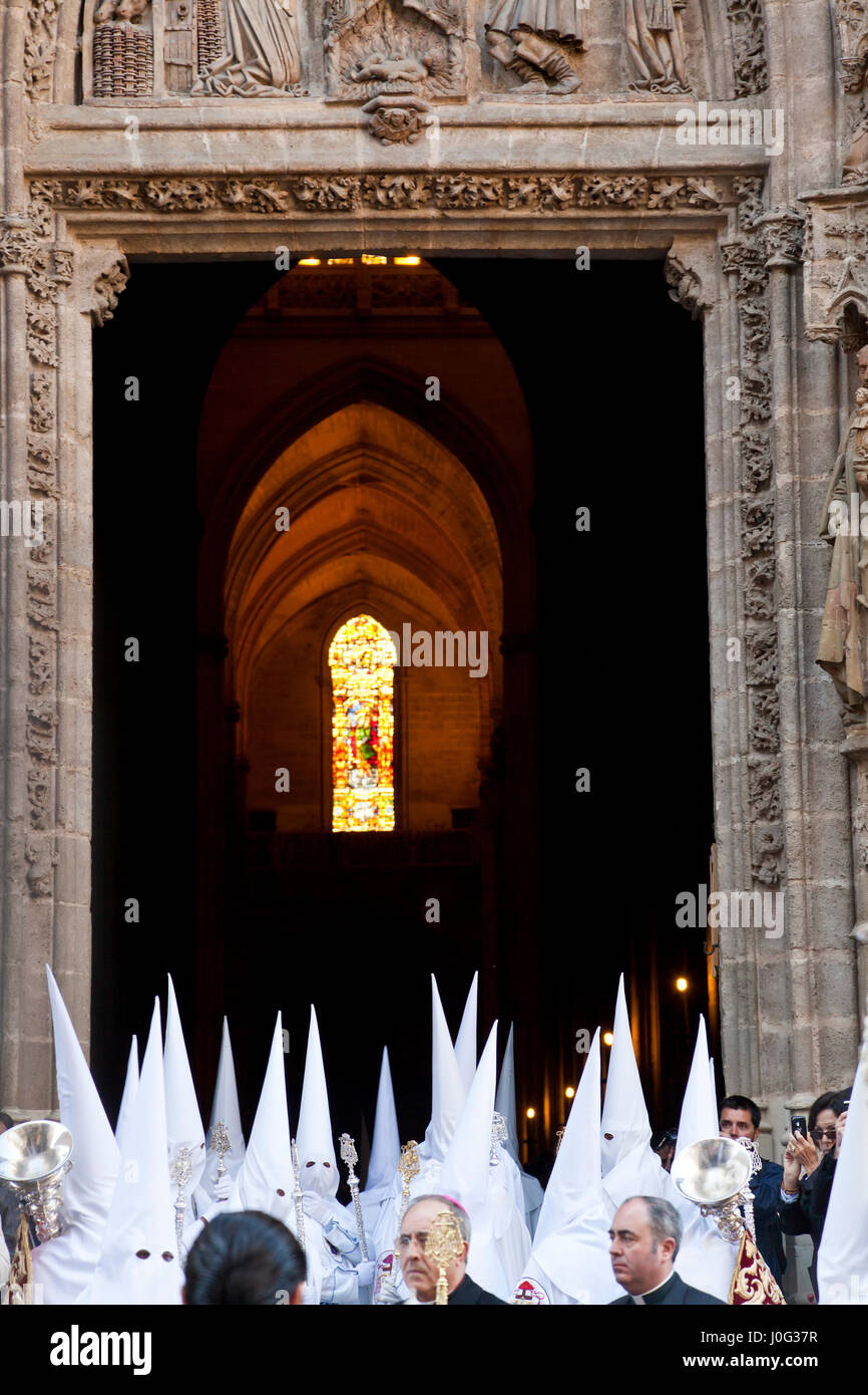 Semana Santa Fiesta Pasqua Siviglia Andalusia Spagna Foto Stock