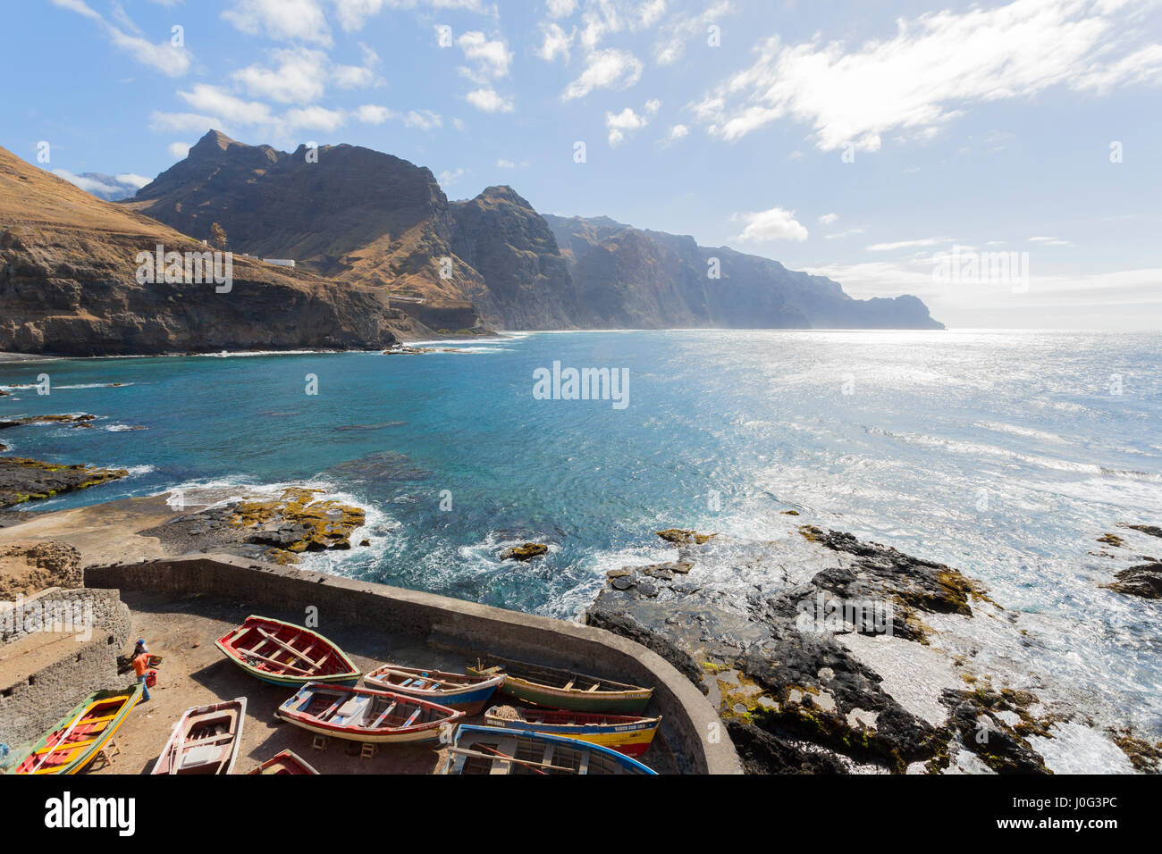 Cruzinha da Garca, Santo Antao, Capo Verde Foto Stock
