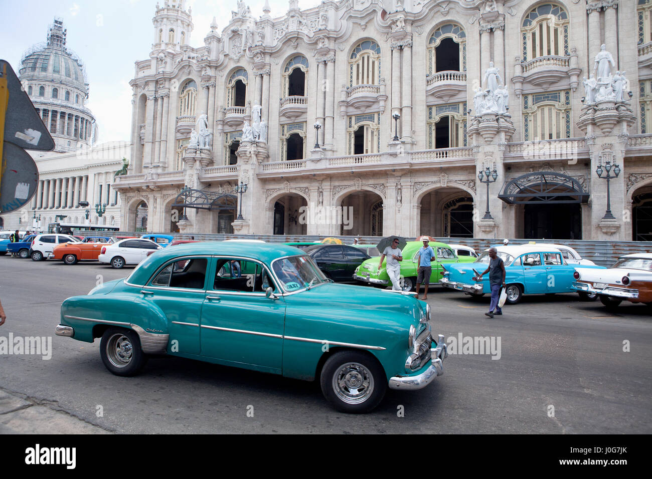 Taxi, Havana, Cuba Foto Stock