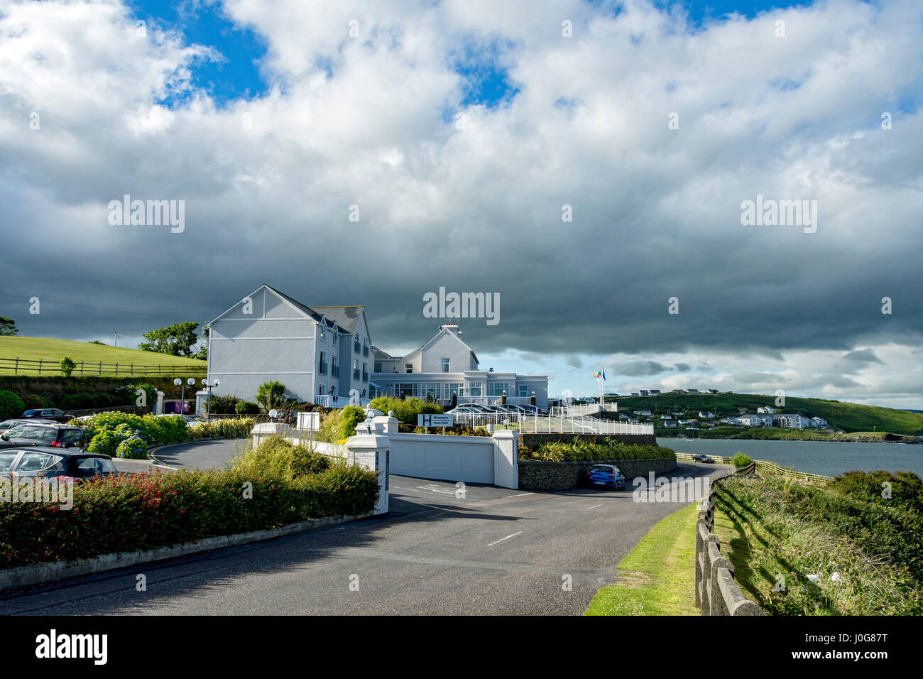 Clonakilty baia da Dunmore House Hotel, Clonakilty, County Cork, Irlanda Foto Stock