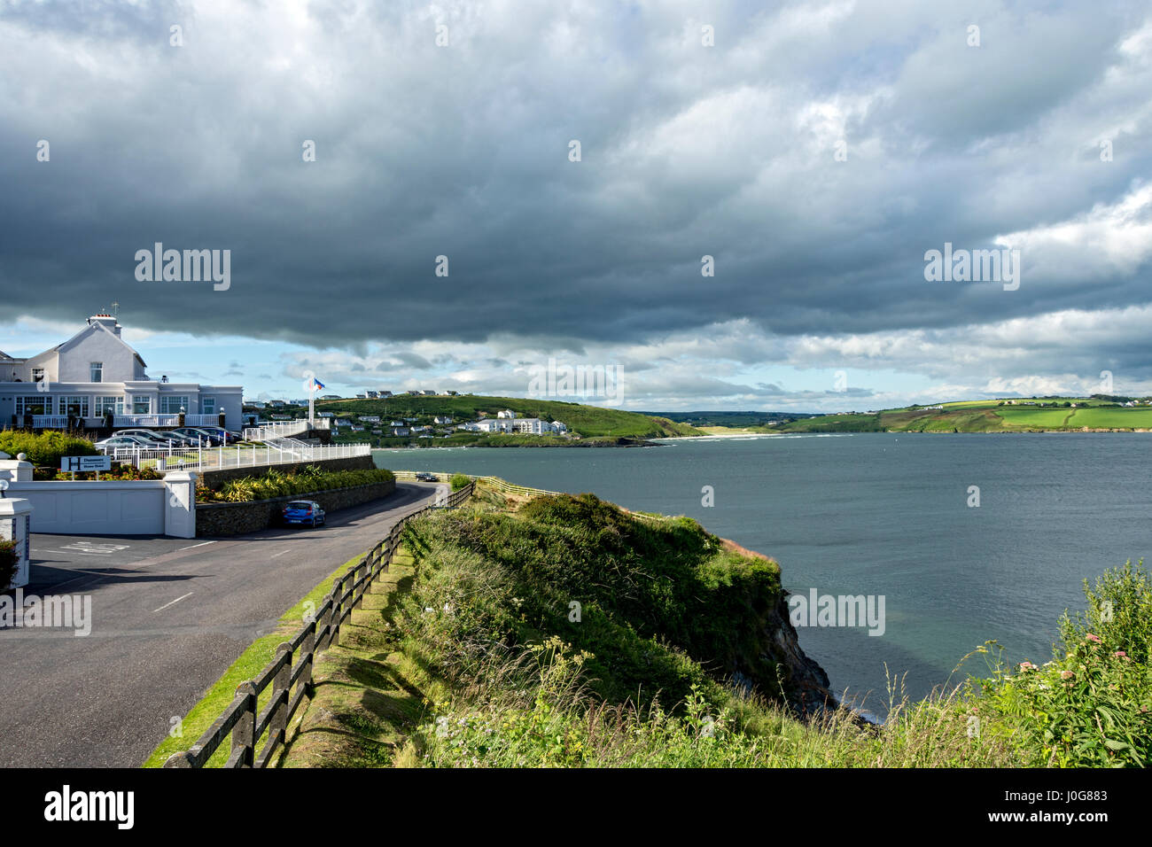 Clonakilty baia da Dunmore House Hotel, Clonakilty, County Cork, Irlanda Foto Stock