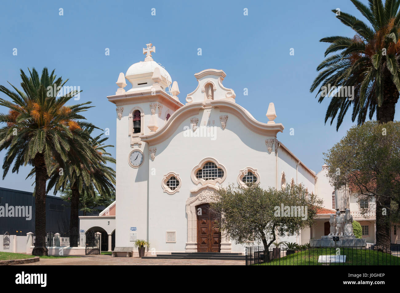 La Madonna di Fatima Chiesa Portoghese, Great North Rd, Brentwood Park, Benoni, East Rand, provincia di Gauteng, Repubblica del Sud Africa Foto Stock