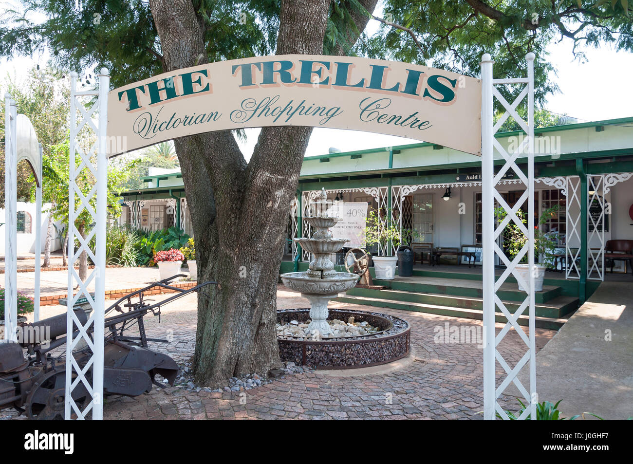 Il trellis centro di antiquariato, High Road, Brentwood Park, Benoni, East Rand, provincia di Gauteng, Repubblica del Sud Africa Foto Stock