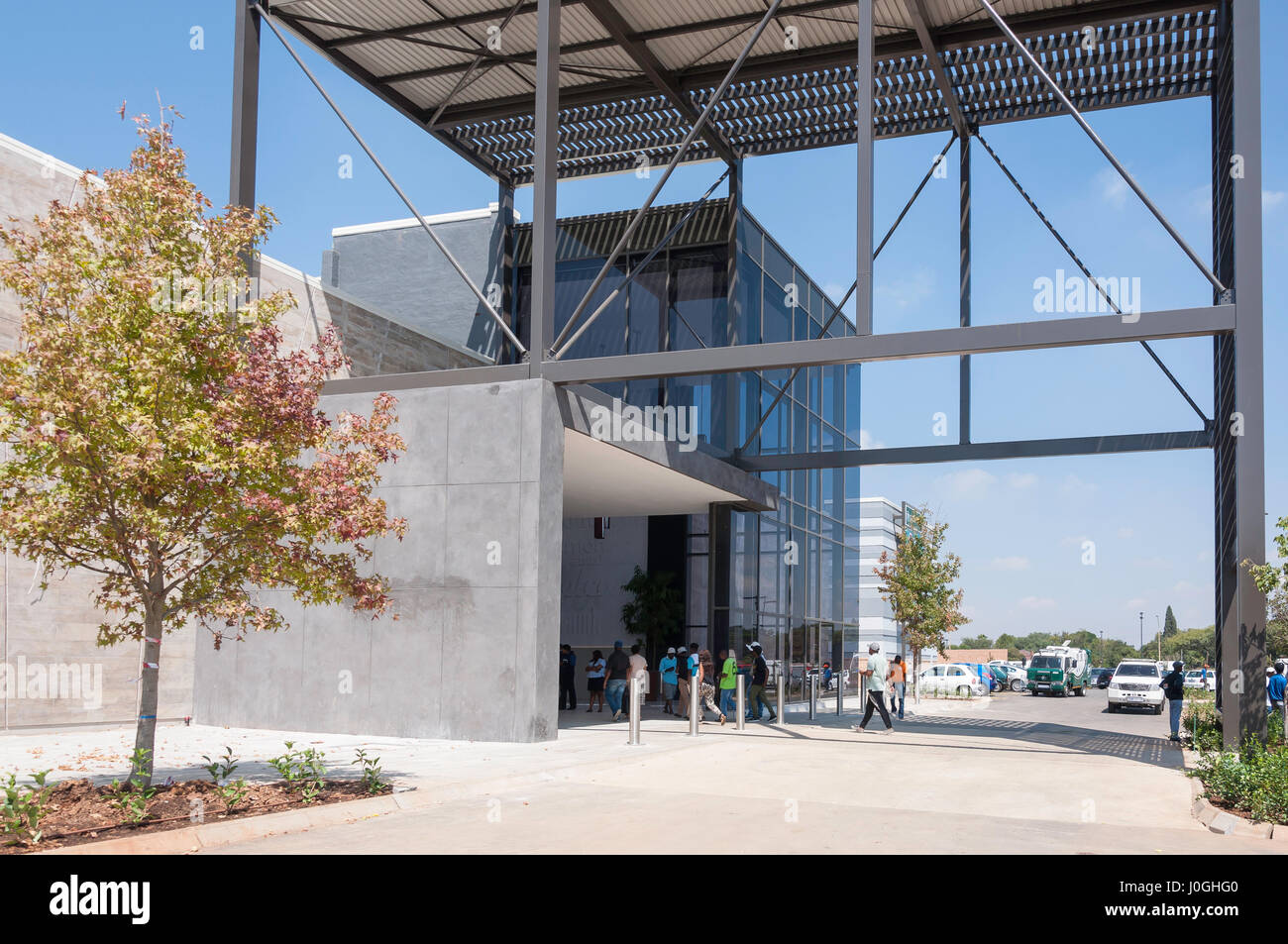 Ingresso Springs Mall Shopping Centre, Casseldale, molle, East Rand, provincia di Gauteng, Repubblica del Sud Africa Foto Stock