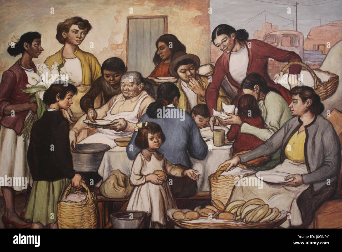 Il Mercado de Surquillo da Arequipan artista Teodoro Núñez Ureta Foto Stock