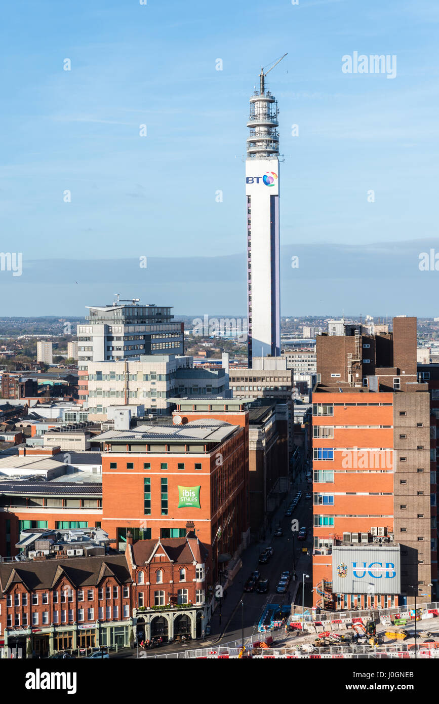 Lo Skyline di Birmingham Birmingham West Midlands England Regno Unito GB EU Europe Foto Stock