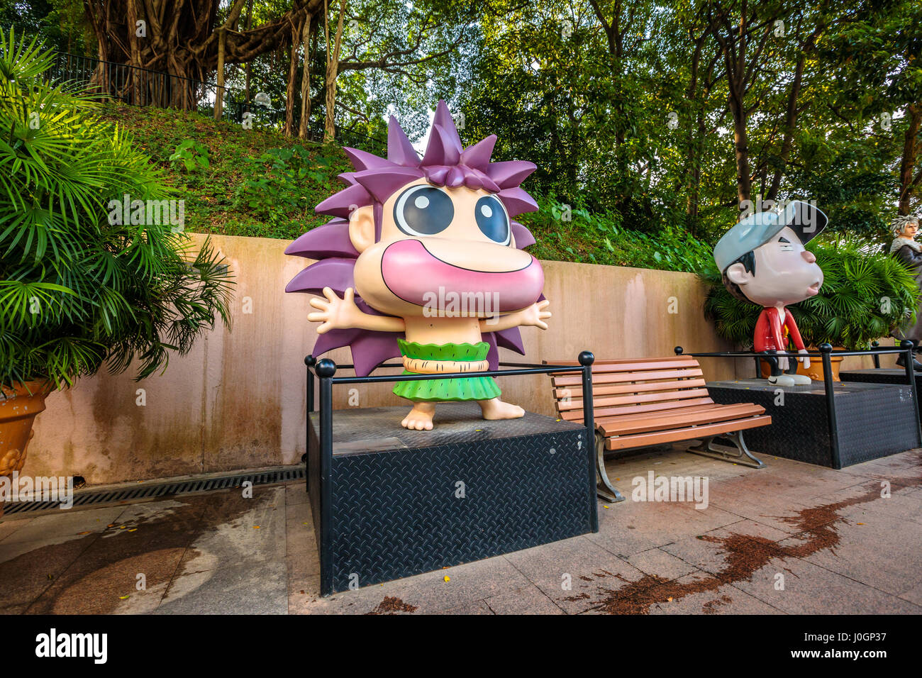 Avenue di fumetto di stelle Foto Stock