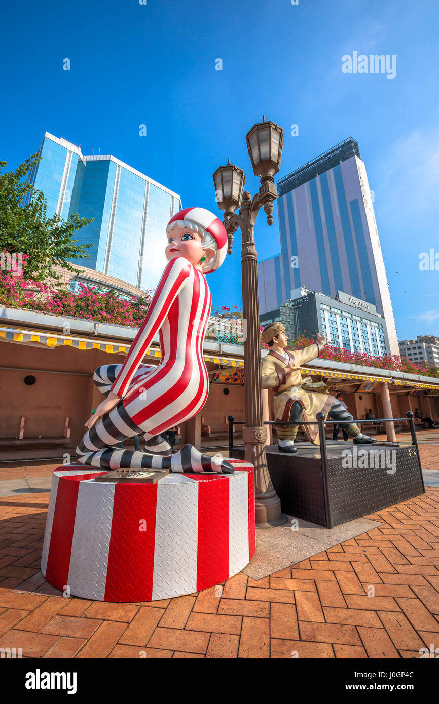 Avenue di fumetto di stelle Parco di Kowloon Foto Stock