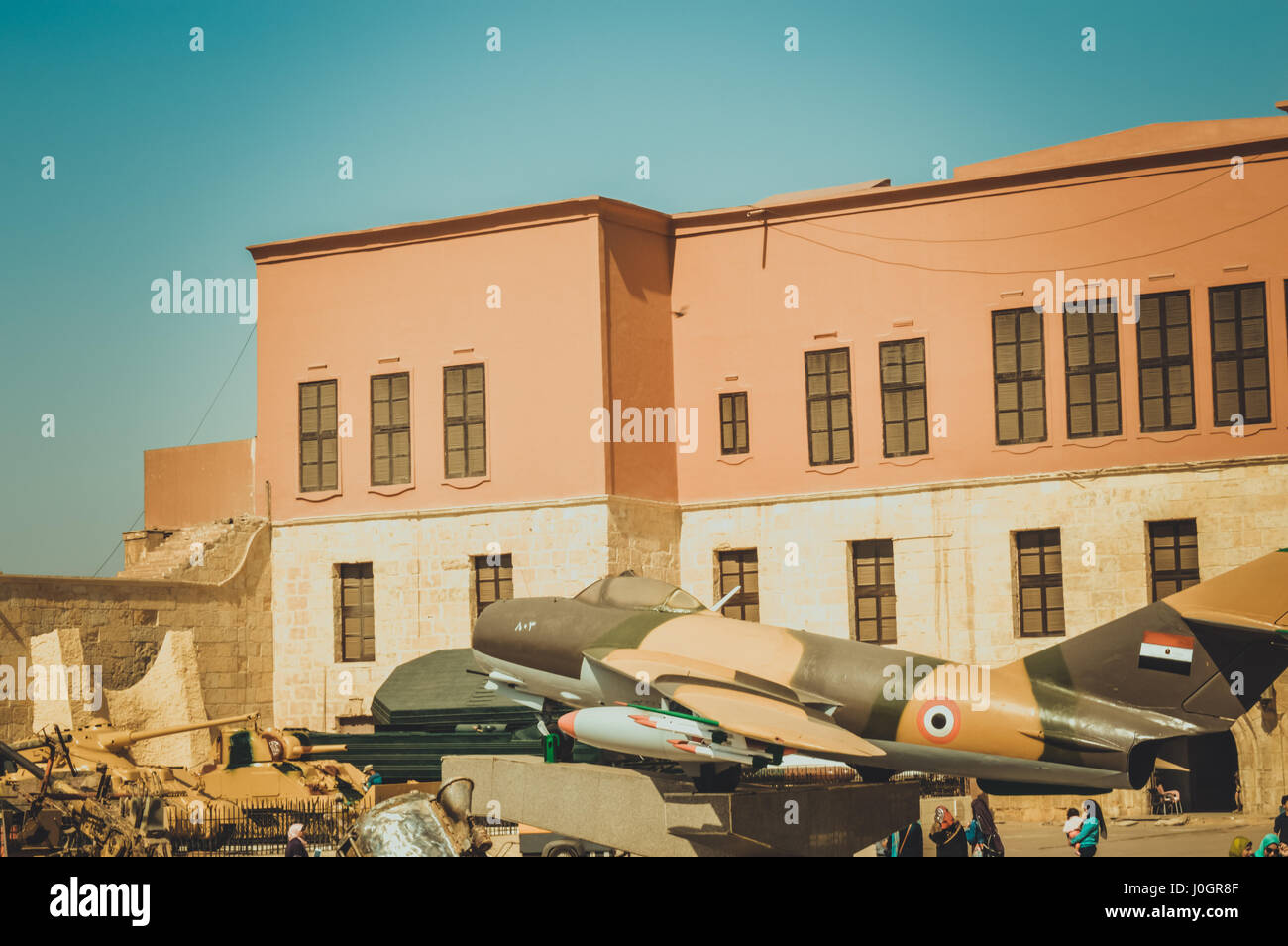Il cairo, Egitto, febbraio 25,2017: piano di guerra al museo militare nella Cittadella del Cairo Foto Stock