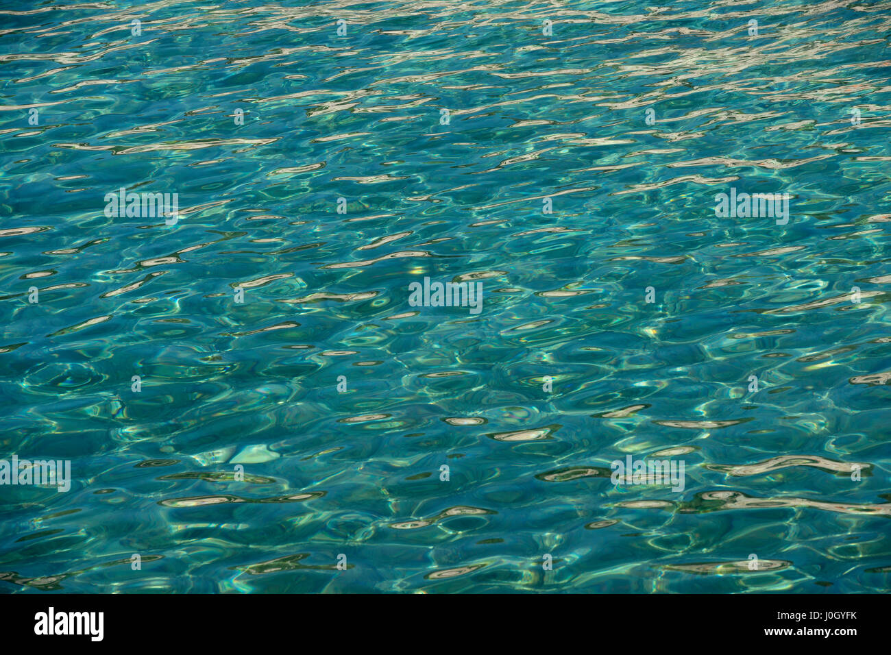 Riflessioni sulla superficie di acqua, Oceano Pacifico, STATI UNITI D'AMERICA Foto Stock