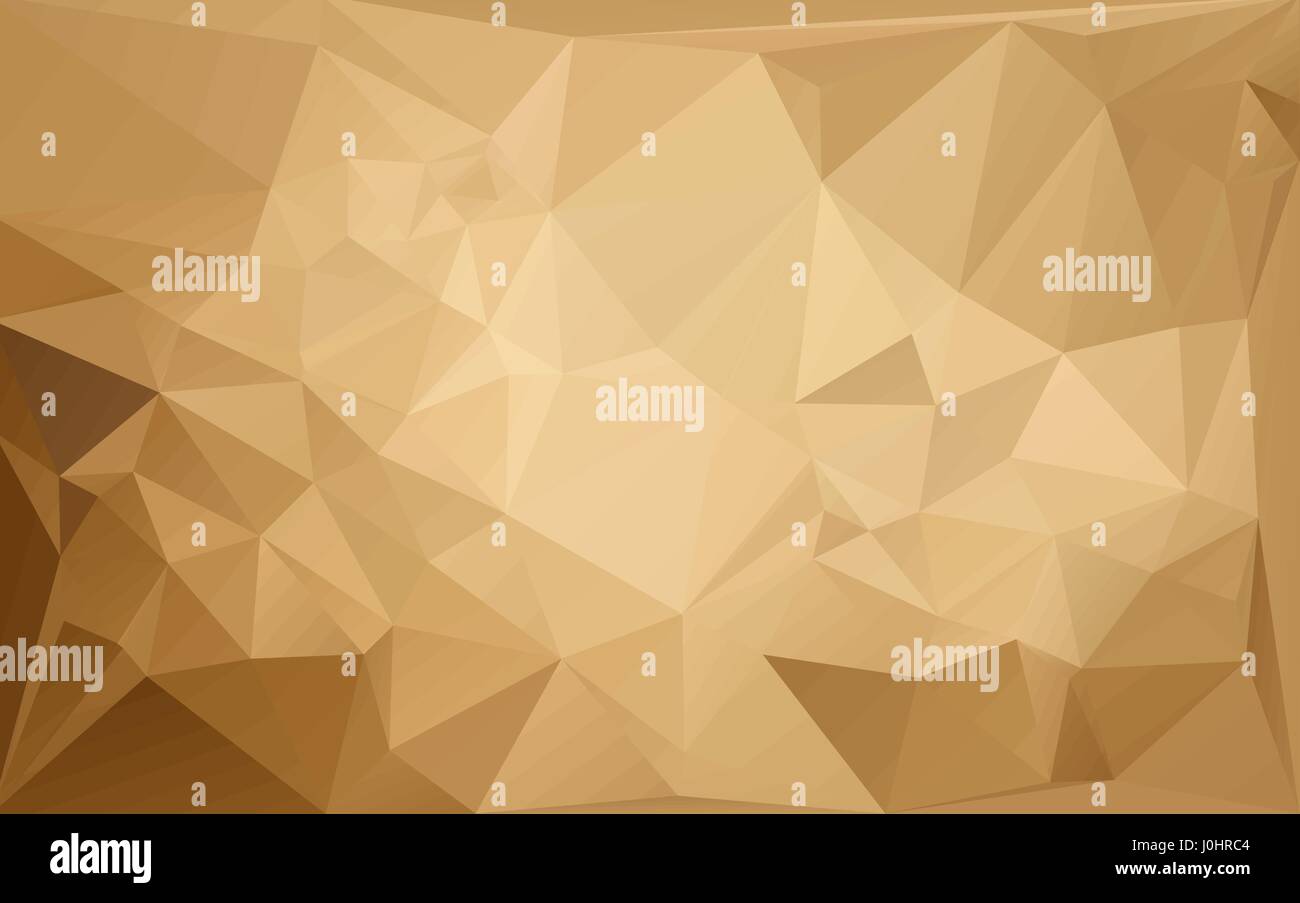 Lowpolygonal marrone pattern orizzontale. Illustrazione Vettoriale. Ambiente futuristico di colore sfondo fantasy. Illustrazione Vettoriale