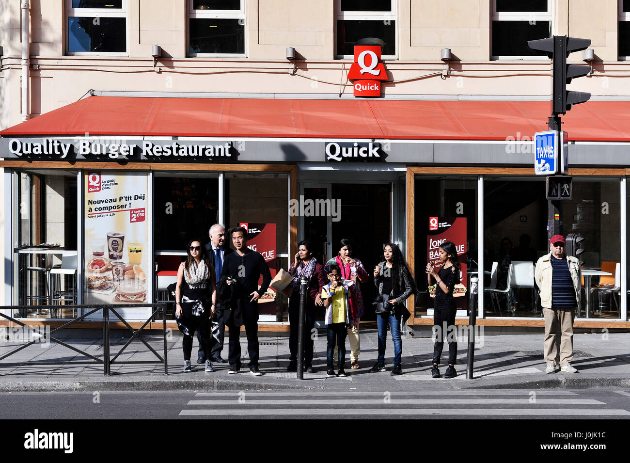 Quick fast food, Parigi 5th, Francia Foto Stock
