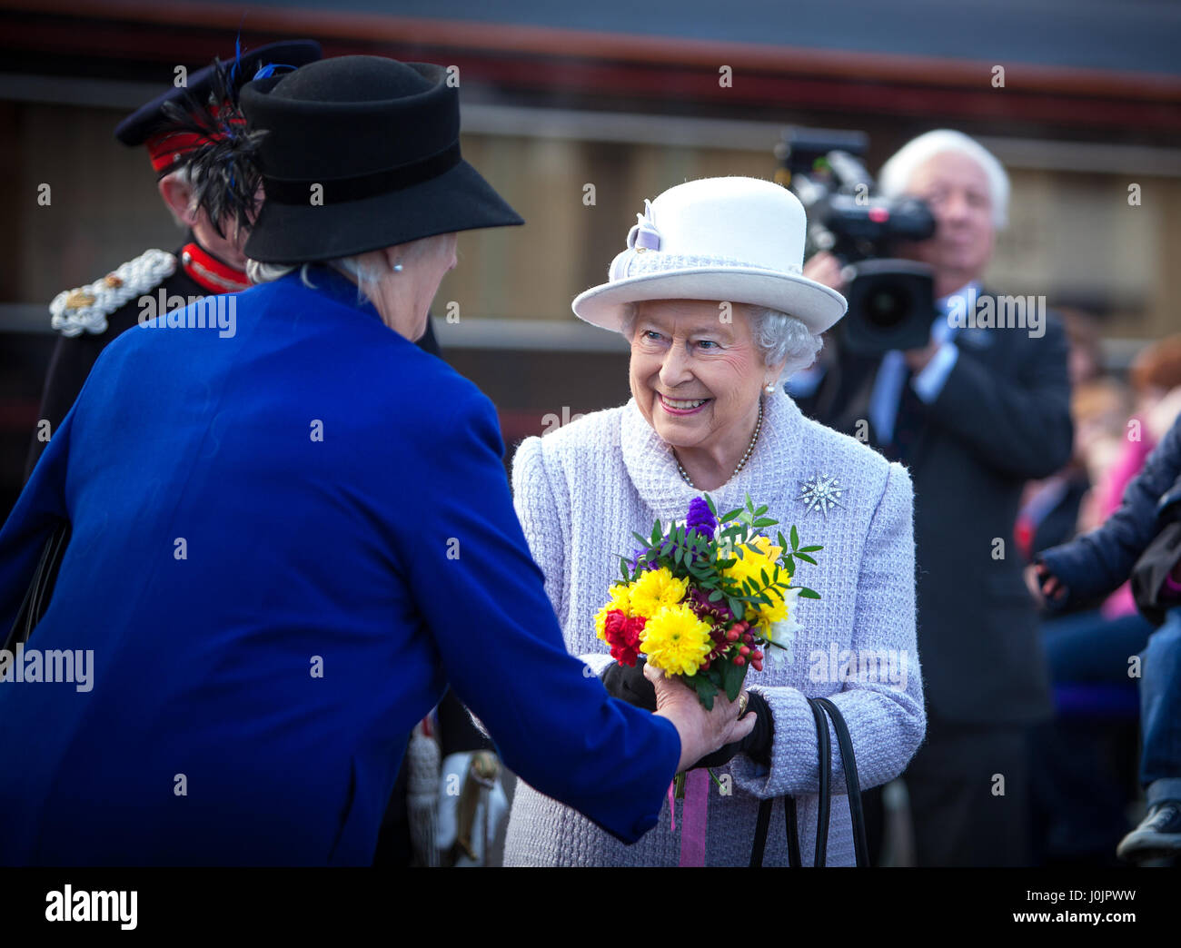 HRH Queen Elizabeth II Foto Stock