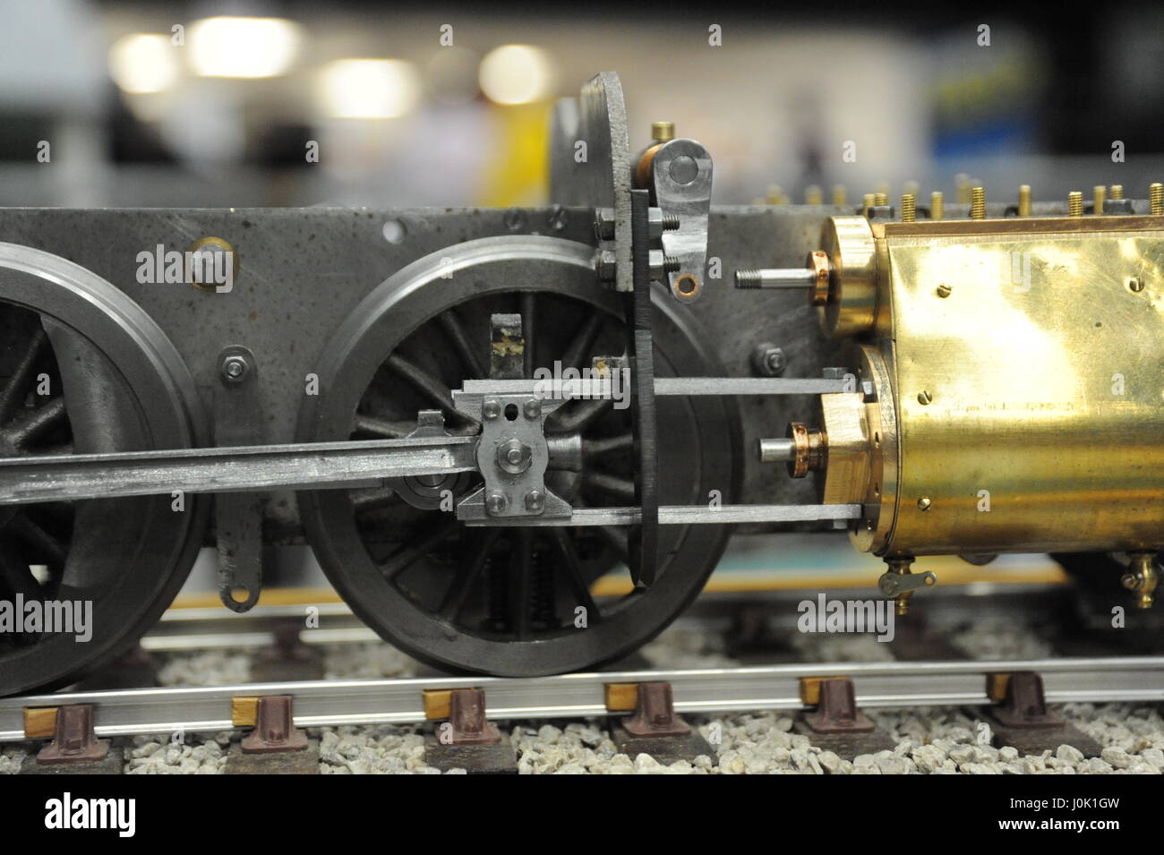Modello di treno a vapore Foto Stock