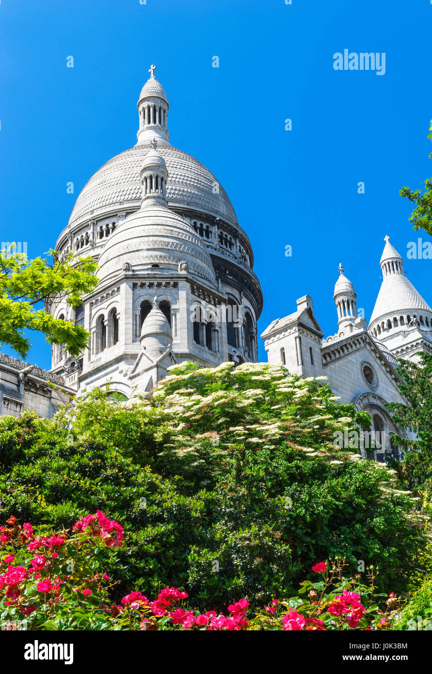 Vista sul Sacre Coeur Foto Stock