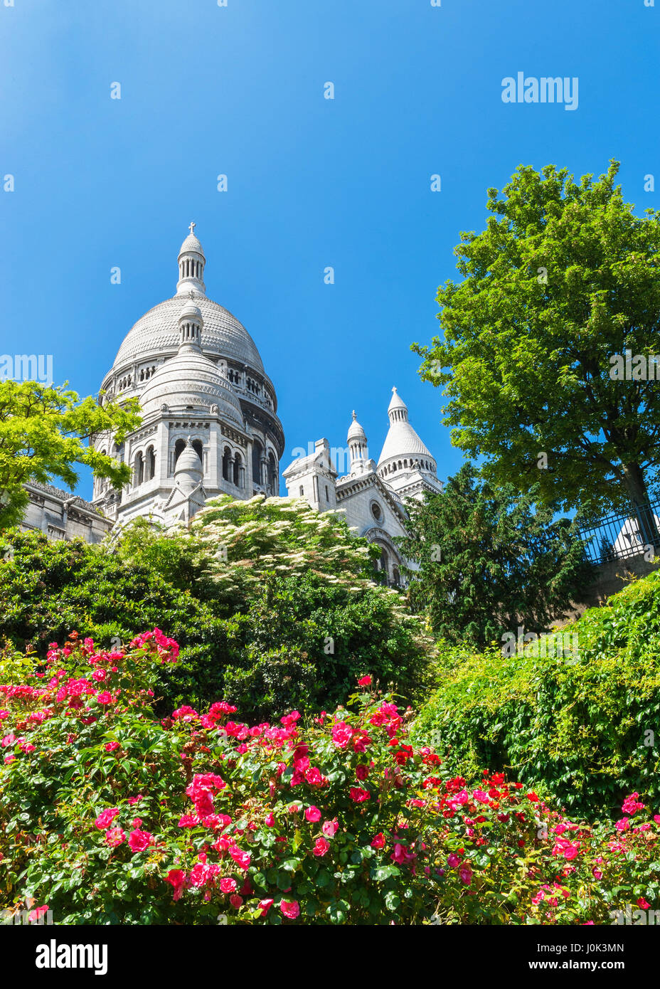 Vista sul Sacre Coeur Foto Stock