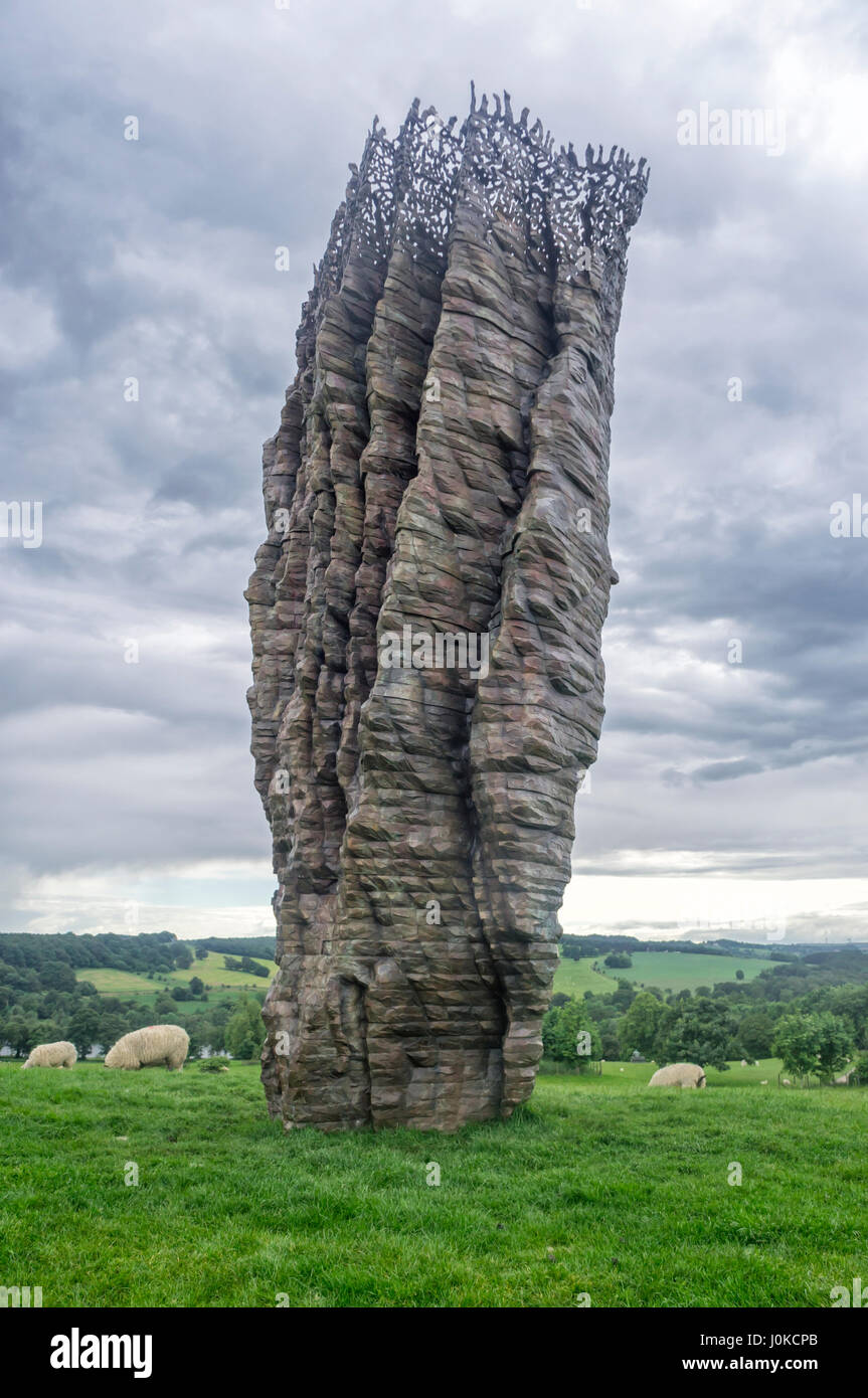 Ursula von Rydingsvard Yorkshire Sculpture Park, Wakefield (YSP) Foto Stock