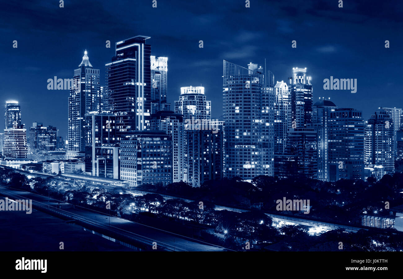 Grattacieli di Bangkok, Downtown, Thailandia Foto Stock