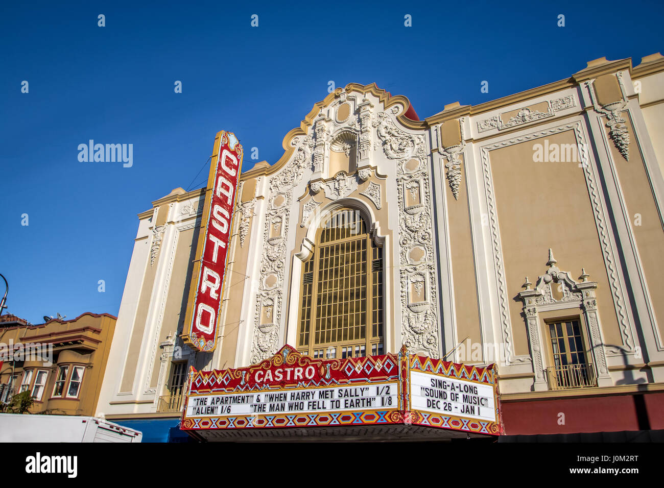 Castro Theatre - San Francisco, California, Stati Uniti d'America Foto Stock