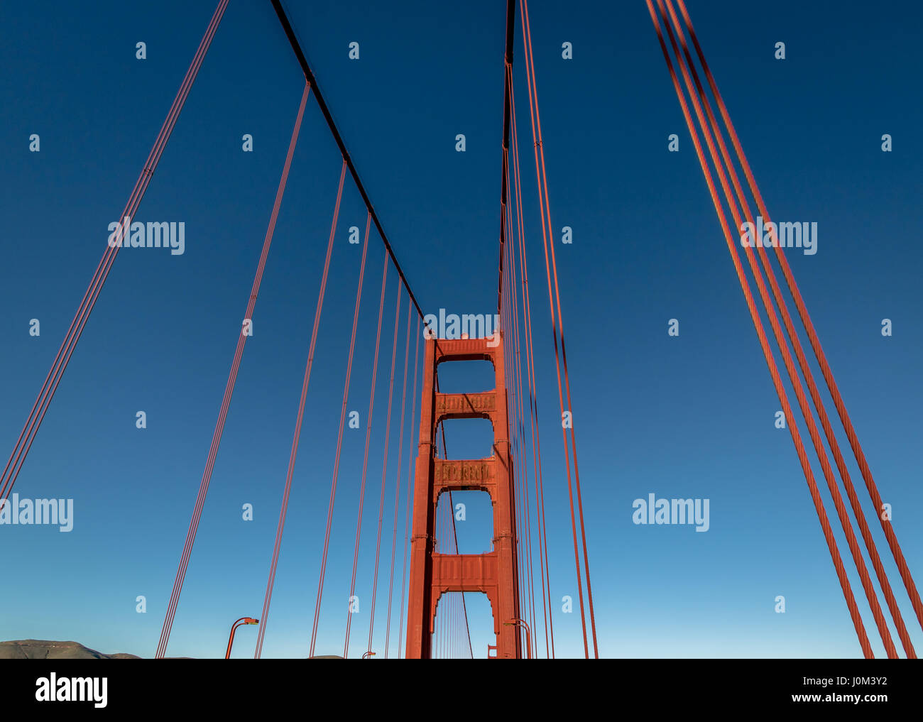 Dettaglio del Golden Gate Bridge - San Francisco, California, Stati Uniti d'America Foto Stock