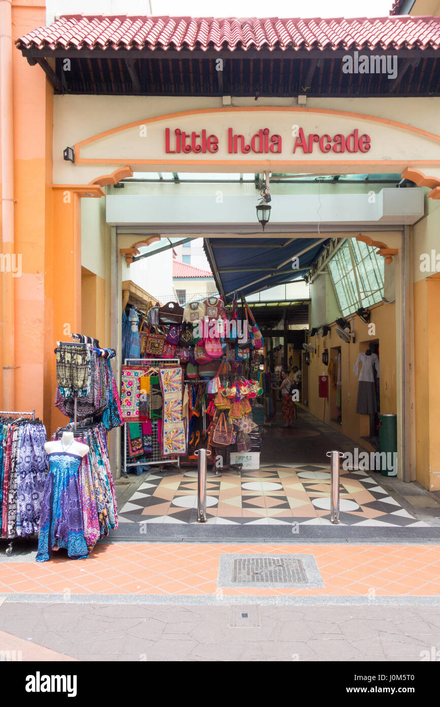 Little India arcade, Singapore Foto Stock