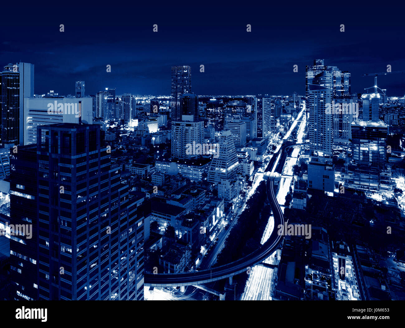 Grattacieli, Skyline di Bangkok, Thailandia Foto Stock