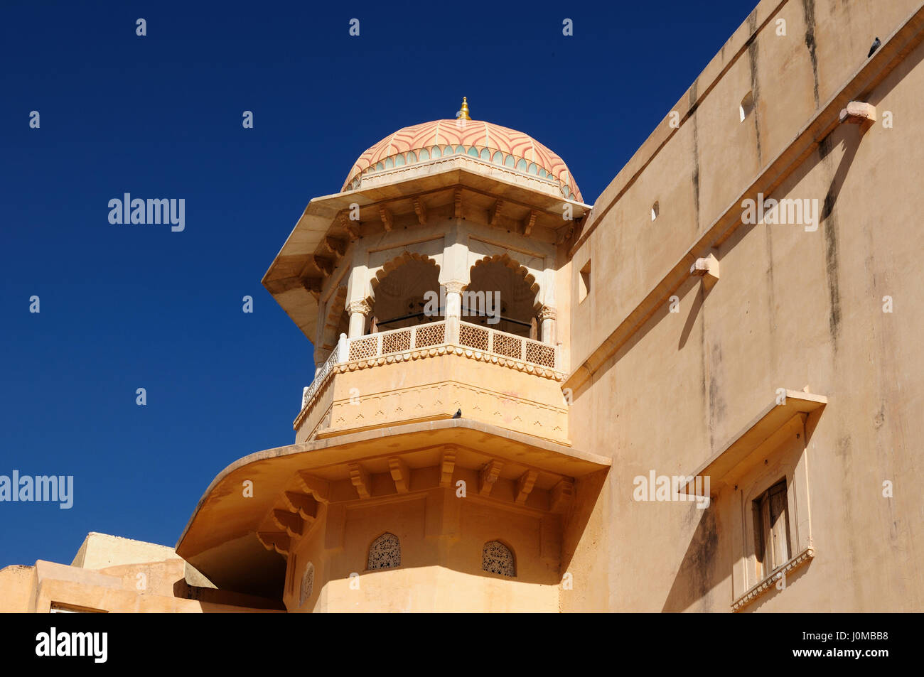 Beautifoul Forte Amber vicino alla città di Jaipur in India. Rajasthan Foto Stock