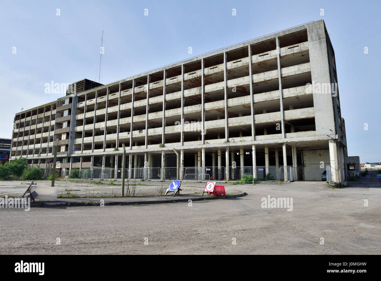 In disuso abbandonati, Royal Mail ufficio di smistamento a Bristol che l Università vuole sviluppare come un nuovo campus universitario ubicazione Foto Stock