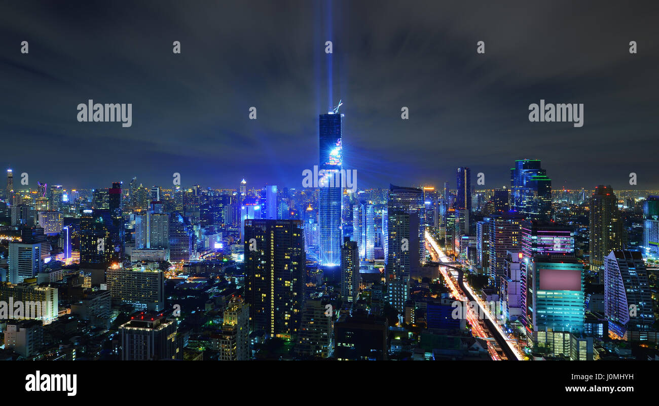 Grattacieli di Bangkok, Thailandia, Skyline Foto Stock