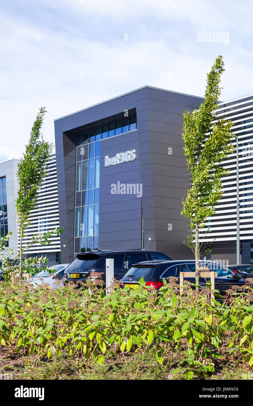 La sede nazionale di bet365, on-line un bookmakers, Festival Park, Etruria, Hanley, Stoke-on-Trent, STAFFS, Inghilterra. Foto Stock
