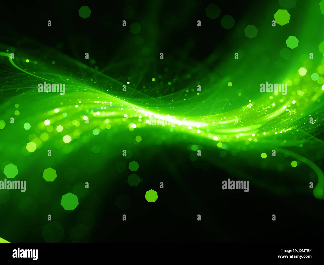 Blu brillante flusso di tecnologia, generato dal computer sfondo astratto Foto Stock
