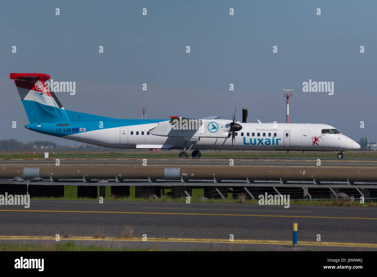 Luxair, Lussemburgo, compagnia aerea, Prop Foto Stock