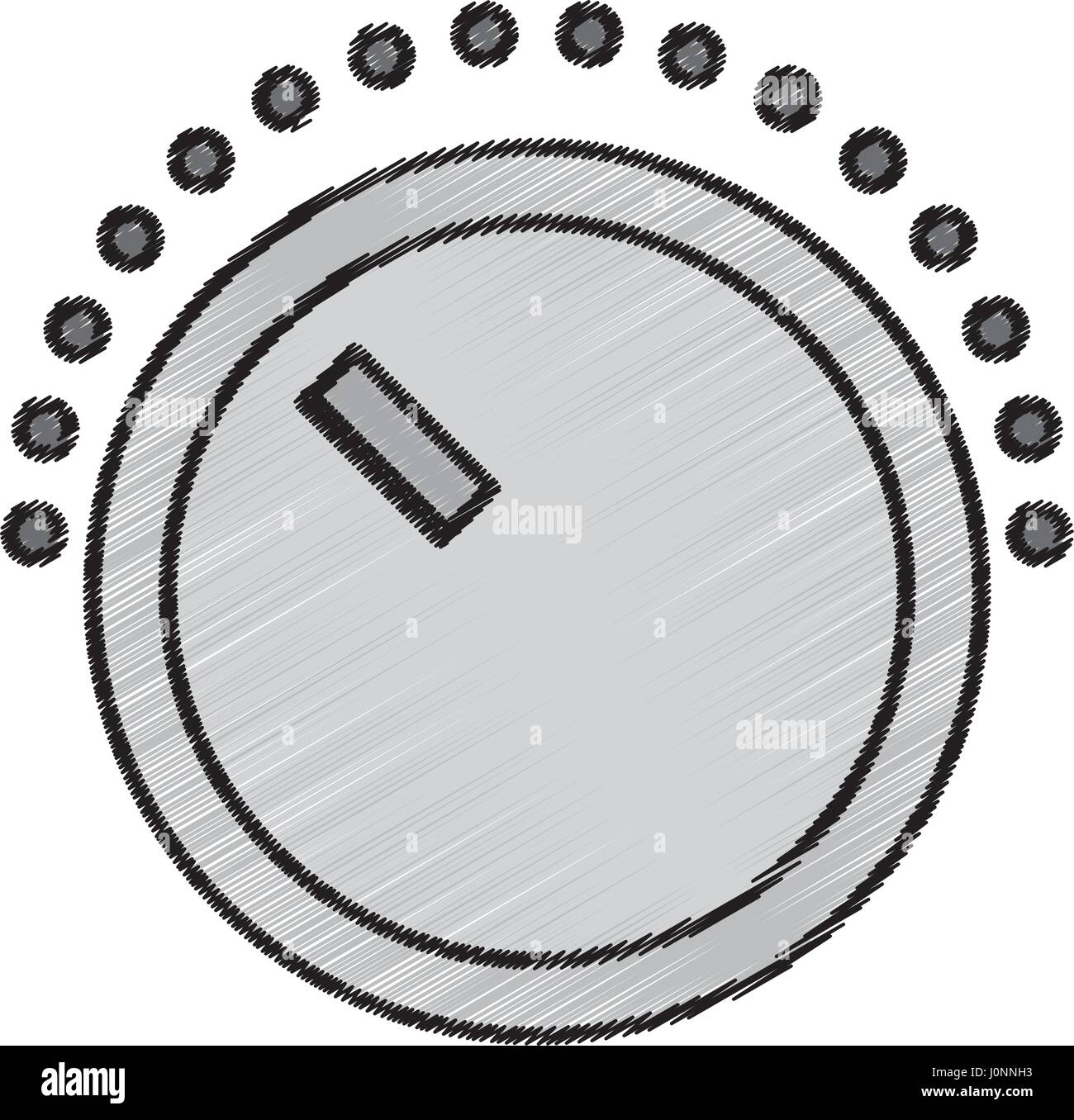 Controllo del volume icona isolato Illustrazione Vettoriale