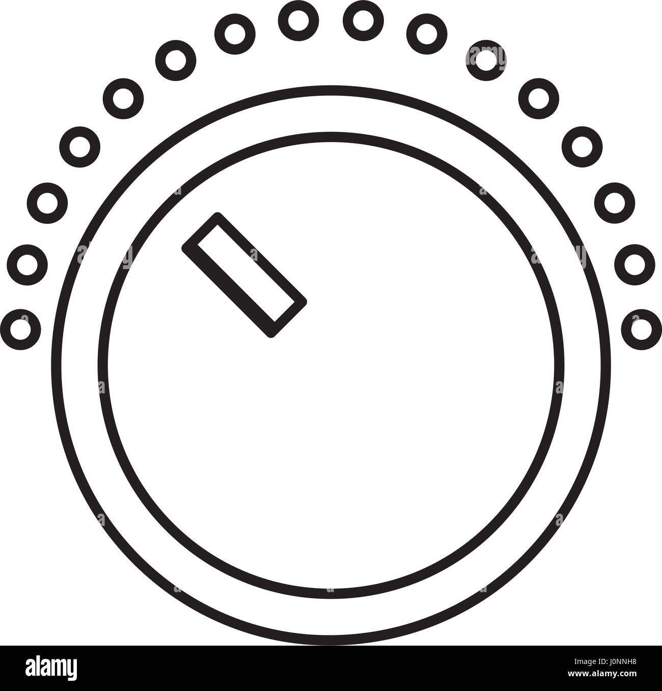 Controllo del volume icona isolato Illustrazione Vettoriale
