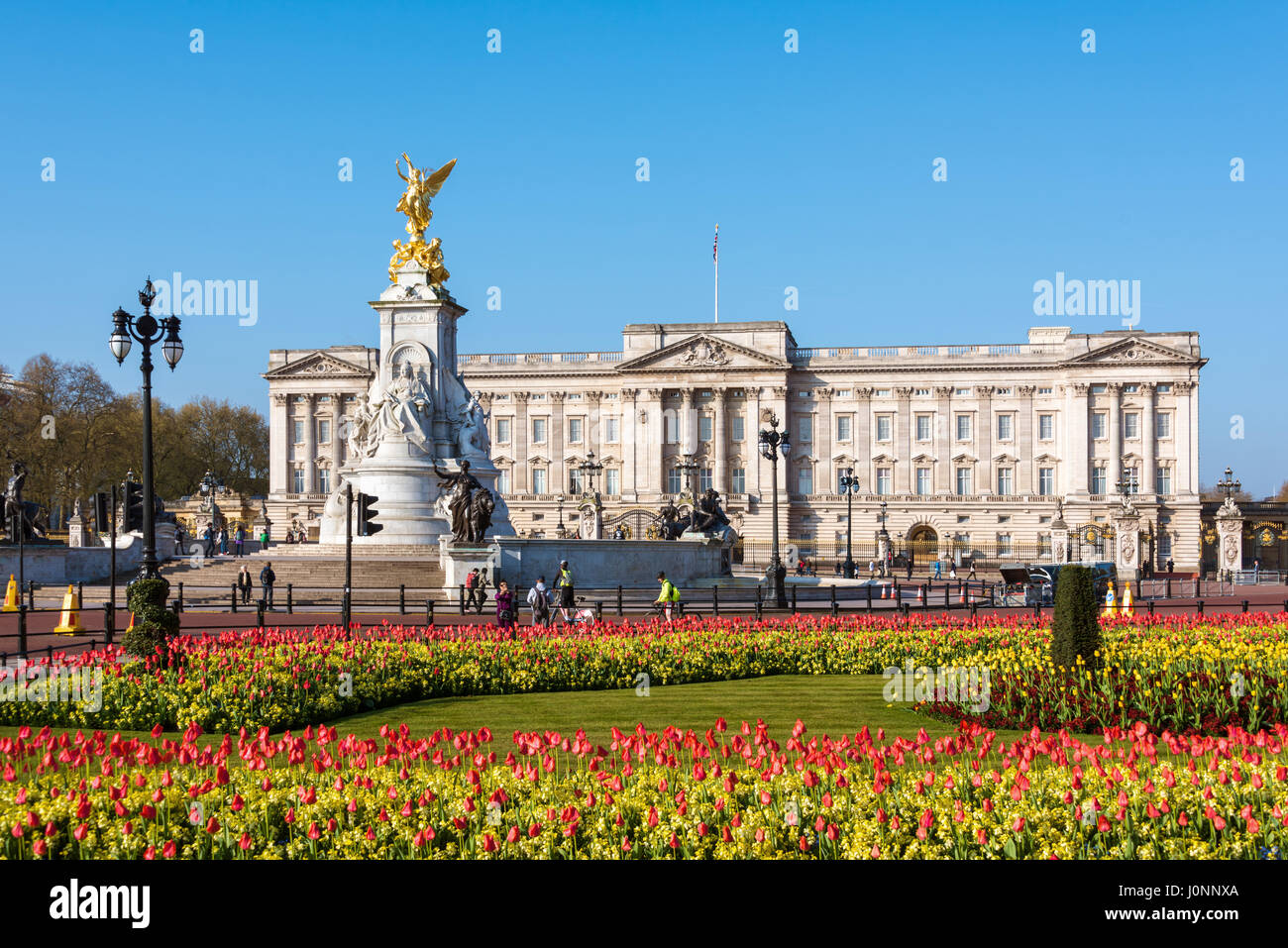 Victoria Memorial, Buckingham Palace, London Foto Stock