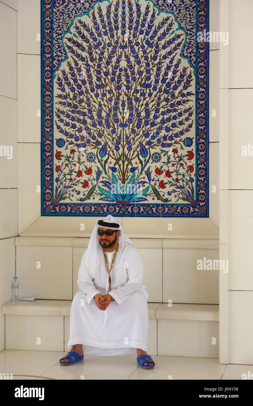 Moschea Sheikh Zayed, Abu Dhabi Emirati arabi uniti Foto Stock
