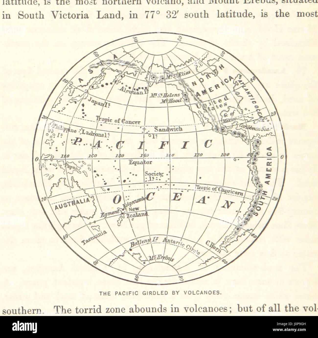 "Elements of Physical Geography" di John Brocklesby offre un esame completo delle caratteristiche fisiche e dei processi della Terra, con una particolare enfasi sui fenomeni osservati negli Stati Uniti. L'opera è arricchita da 150 incisioni e 13 mappe dettagliate di lastre di rame, che forniscono informazioni visive sui concetti geografici. Foto Stock