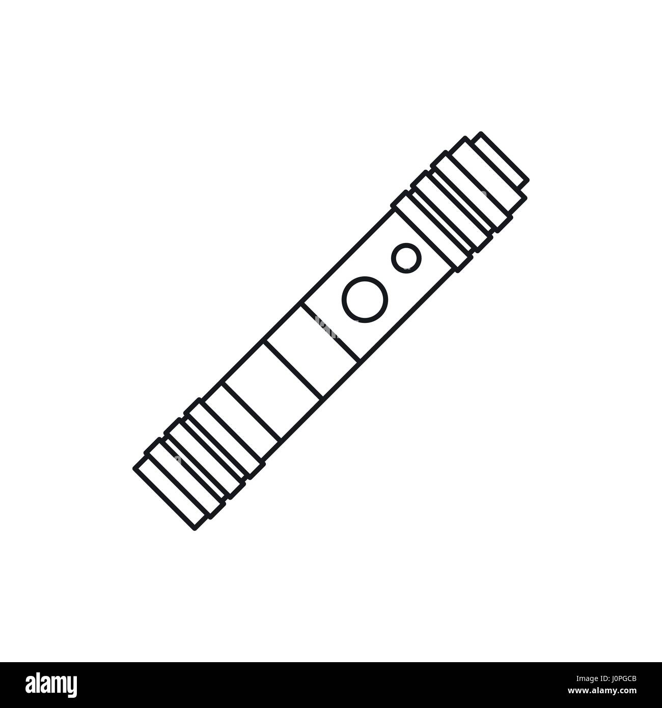 Sigaretta elettronica con icona della cartuccia Illustrazione Vettoriale