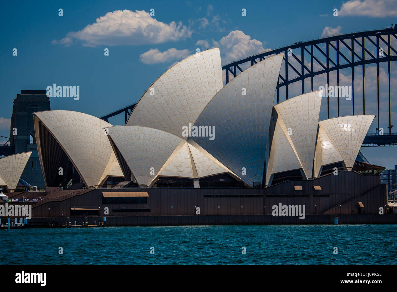 L'architettura iconica della Sydney Opera House di Sydney, Australia Foto Stock