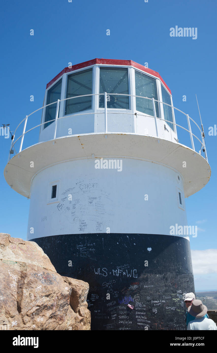 Cape Point lighthouse Capo di Buona Speranza in Sud Africa Foto Stock