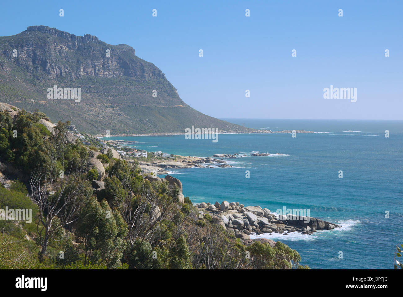 Costa e Karbonkelberg Peninsular Città del Capo Sud Africa Foto Stock