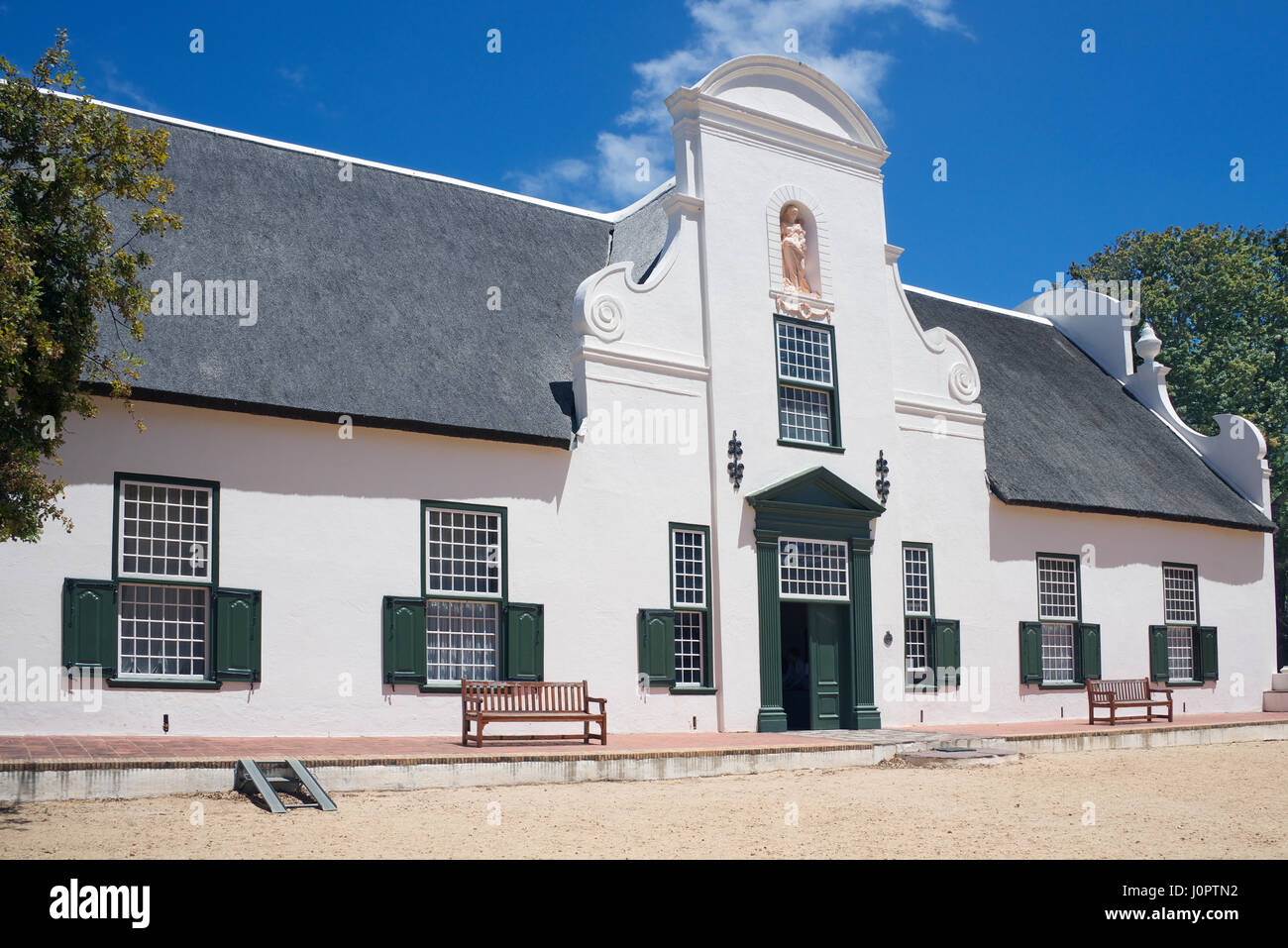 Fine esempio Cape Dutch Architecture Homestead Groot Constantia Città del Capo Sud Africa Foto Stock