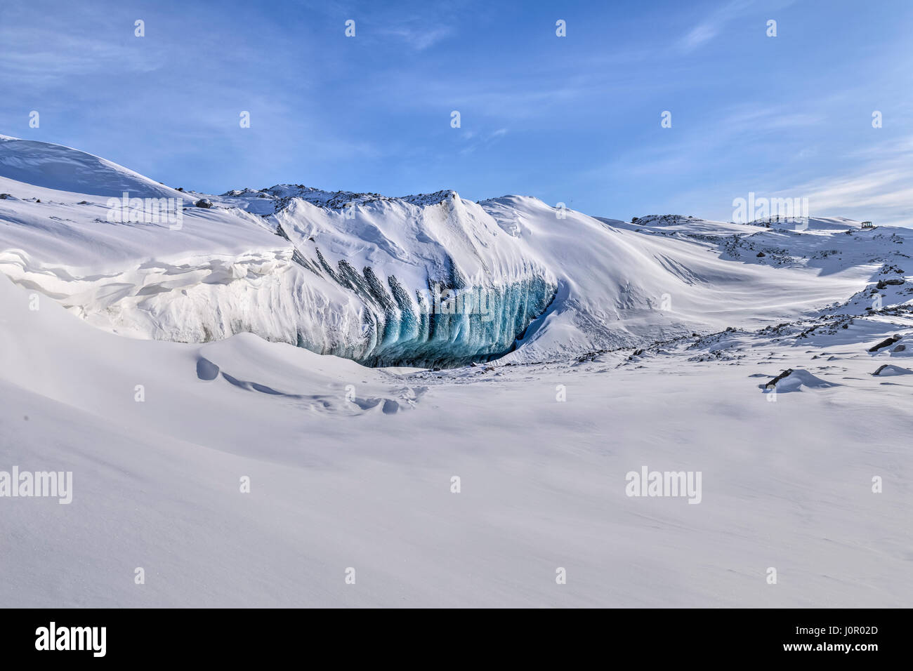 Tappo di ghiaccio, punto 660, Kangerlussuaq, Circolo Polare Artico, Groenlandia, Europa Foto Stock