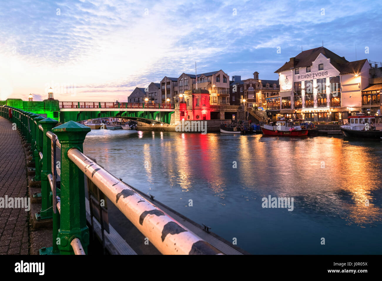 Weymouth, Porto Vecchio, Dorset, England, Regno Unito Foto Stock