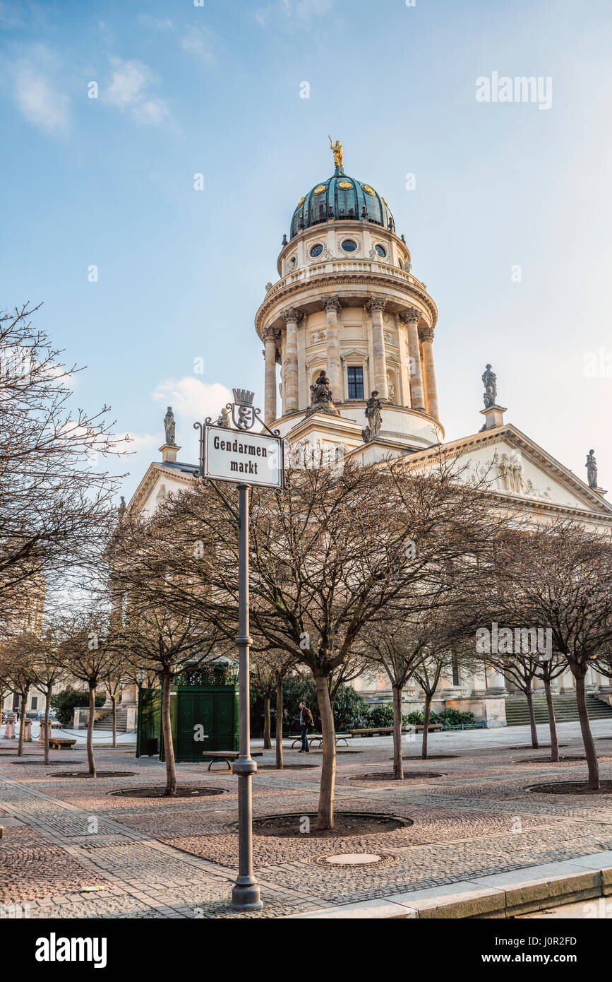 Cattedrale francese al Gendarmenmarkt di Berlino, Berlino Foto Stock