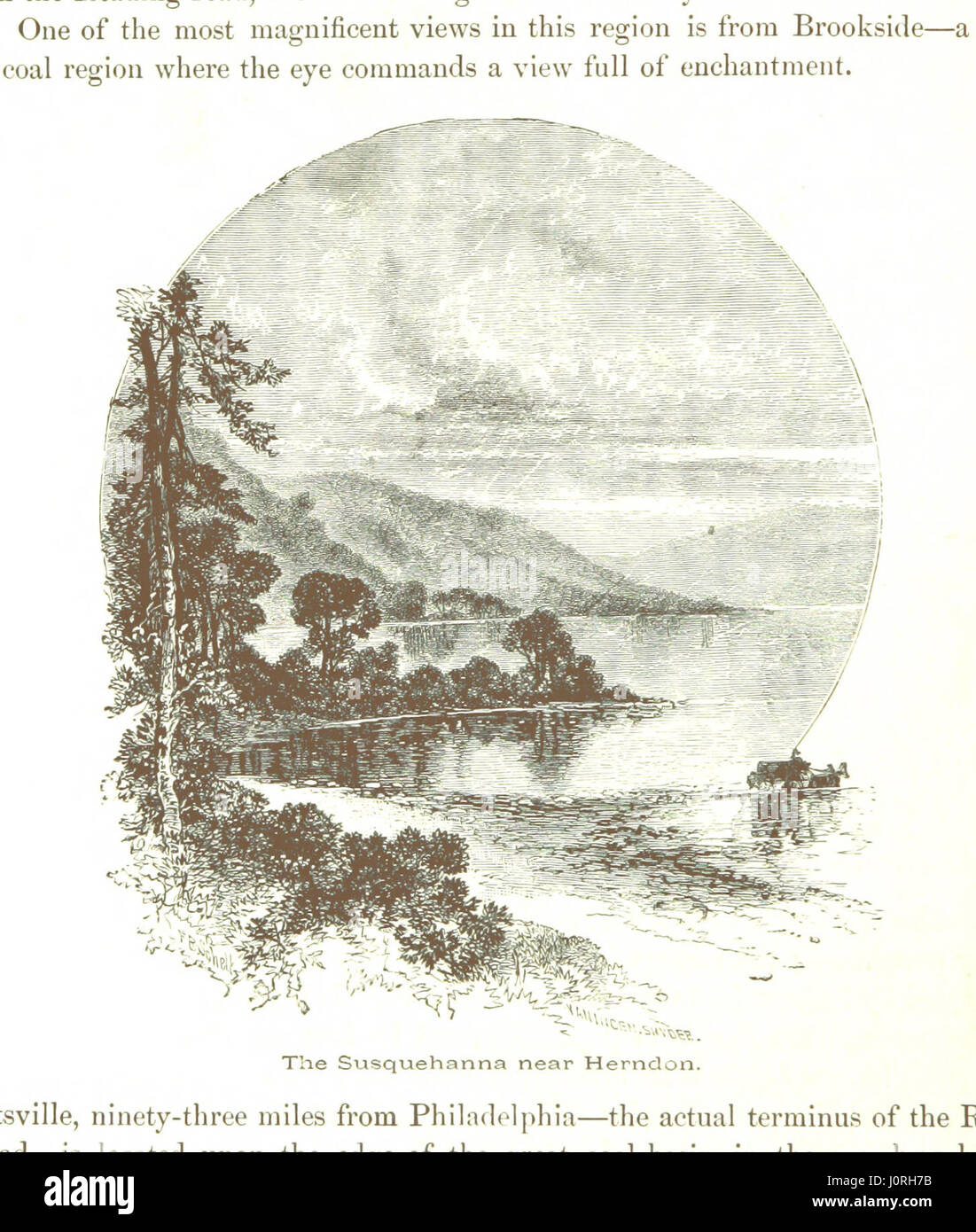 Questa immagine, tratta dalla pagina 80 di "Pennsylvania Illustrated", mostra un'illustrazione dello stato della Pennsylvania, evidenziandone il paesaggio, la storia e le industrie. Il libro fornisce una panoramica dettagliata visiva e descrittiva delle caratteristiche principali dello stato. Foto Stock