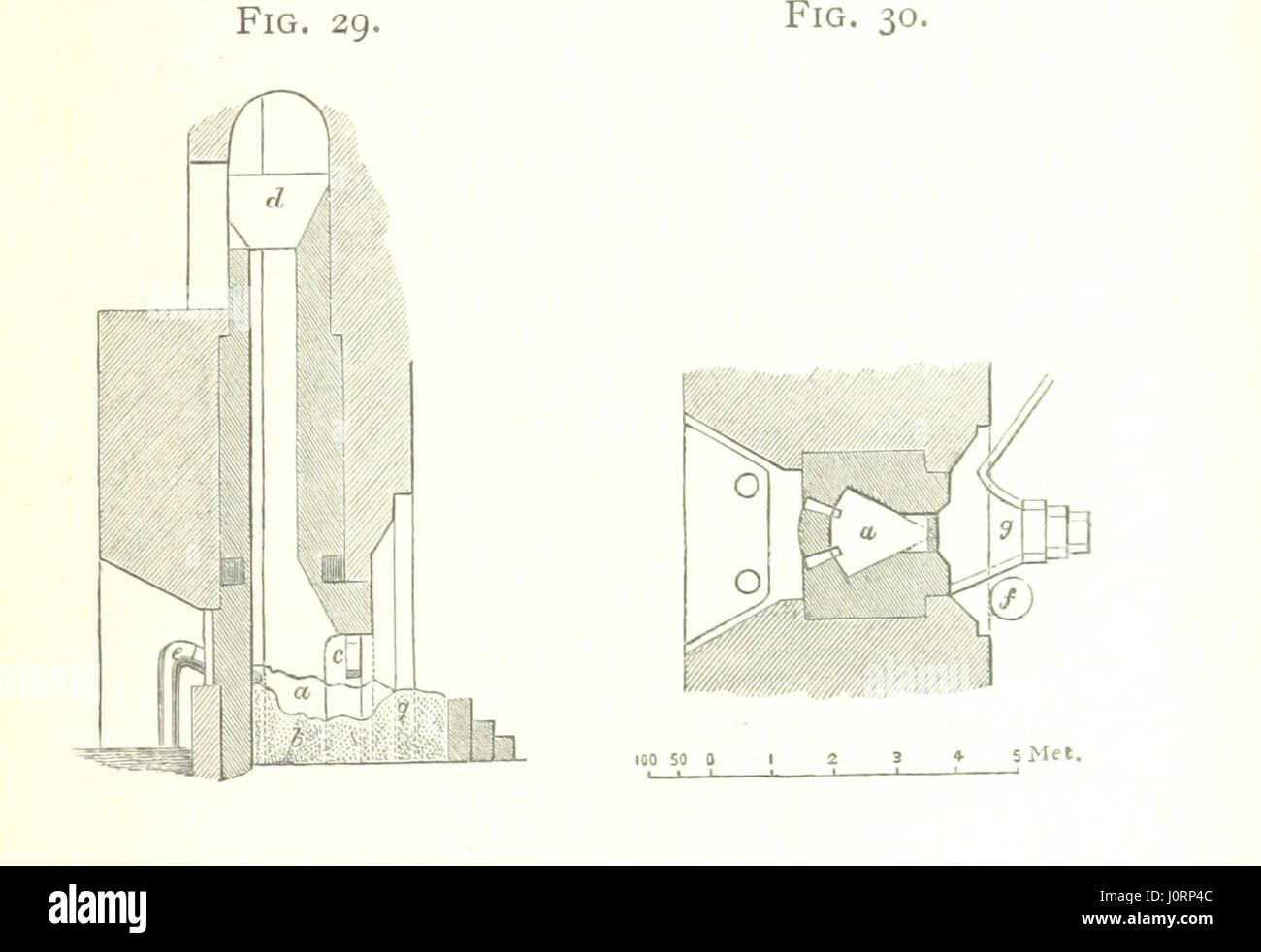 Una guida alla metallurgia, basata sull'ultima edizione tedesca del professor K., adattata da W. Crookes ed E. Röhrig. Il libro include illustrazioni per spiegare i principi e le tecniche chiave nell'estrazione e nella lavorazione dei metalli. Foto Stock